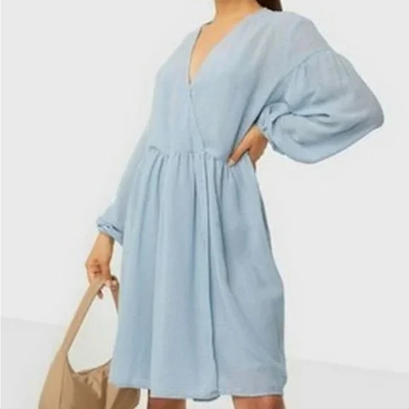 NEW SAMSOE SAMSOE Jolie Short Dress Blue XL - Picture 2 of 8